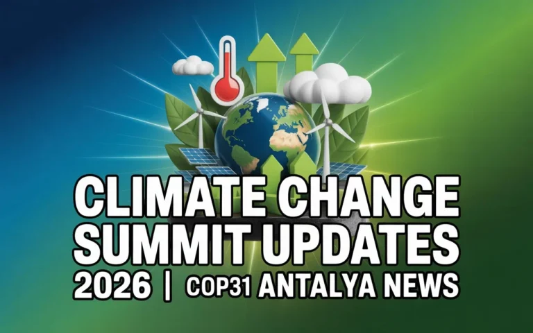Climate Change Summit Updates 2026 COP31 Antalya News