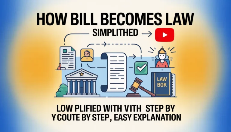 How Bill Becomes Law Simplified With Step by Step Easy Explanation